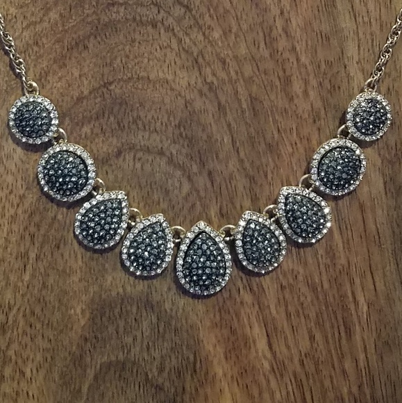 NWOT Loft Pave statement necklace - Picture 3 of 4